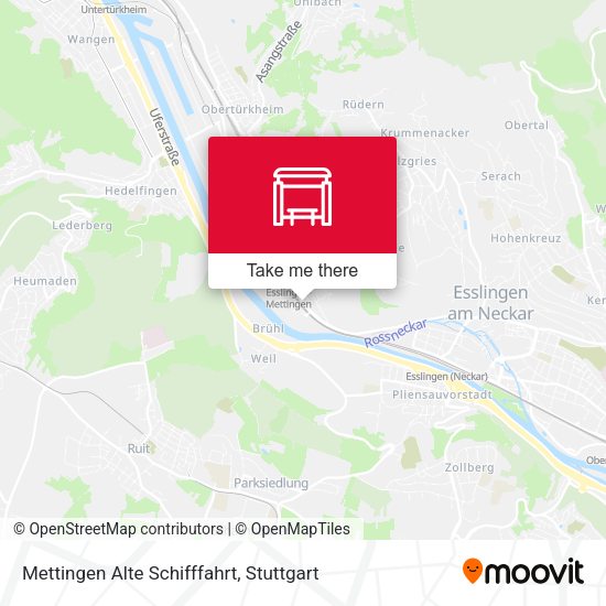 Mettingen Alte Schifffahrt map
