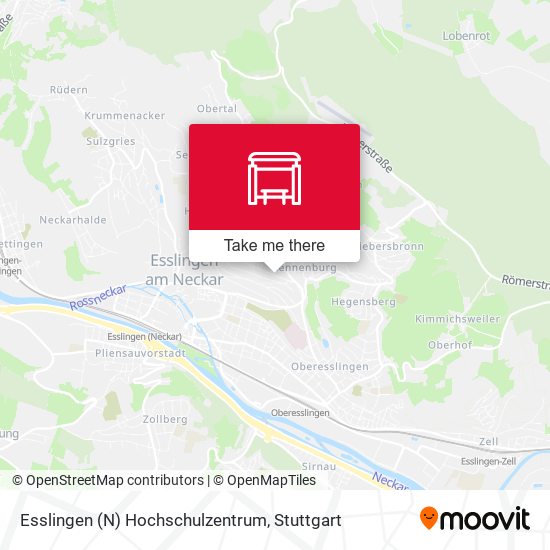 Esslingen (N) Hochschulzentrum map
