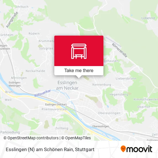 Карта Esslingen (N) am Schönen Rain