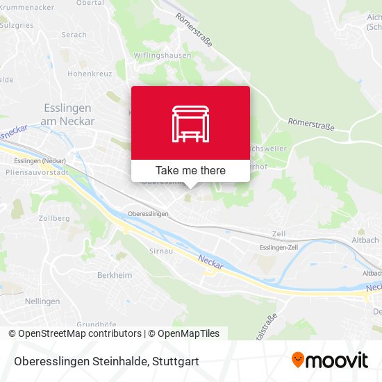 Карта Oberesslingen Steinhalde