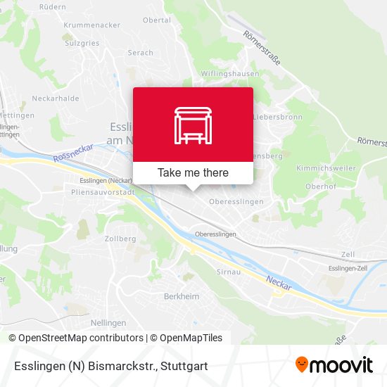Карта Esslingen (N) Bismarckstr.