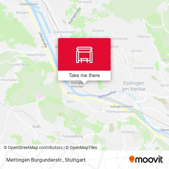 Карта Mettingen Burgunderstr.