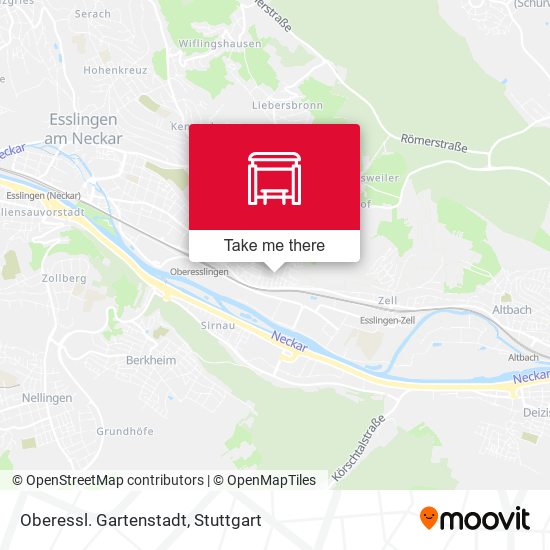 Карта Oberessl. Gartenstadt