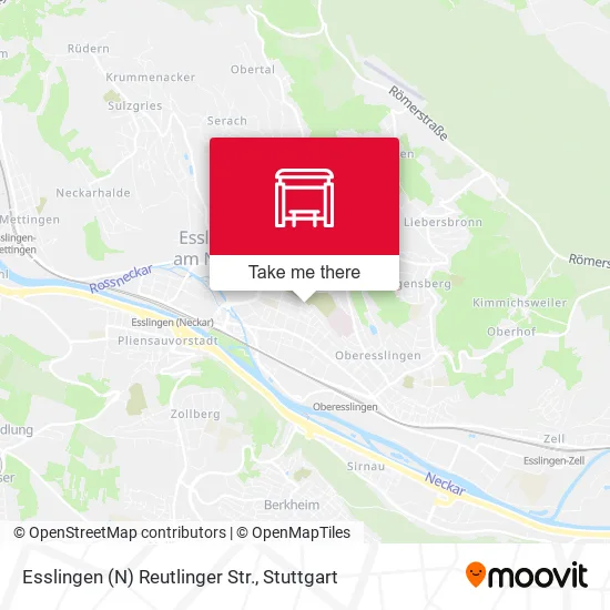 Карта Esslingen (N) Reutlinger Str.