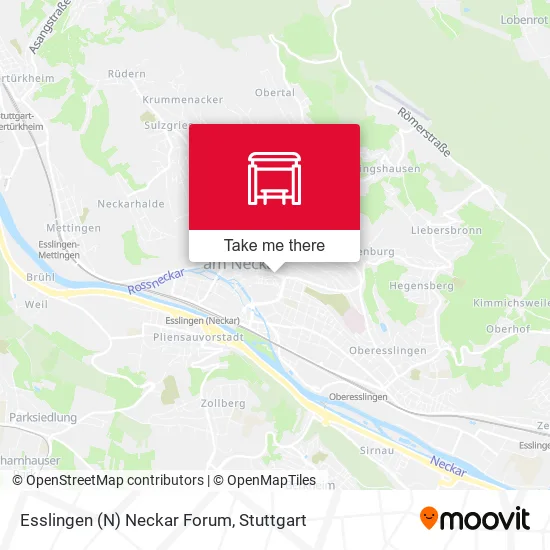 Карта Esslingen (N) Neckar Forum