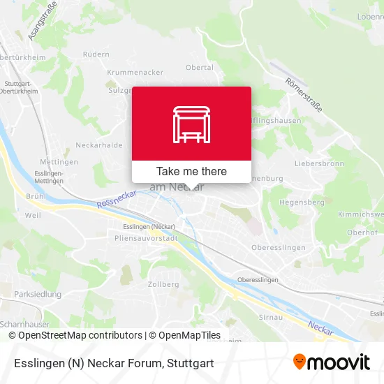 Карта Esslingen (N) Neckar Forum