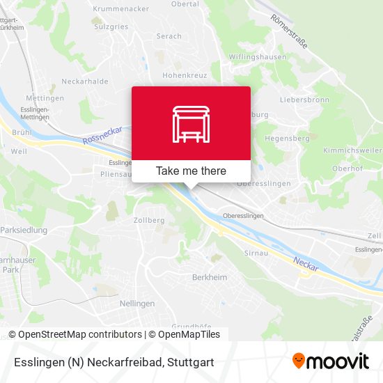 Карта Esslingen (N) Neckarfreibad