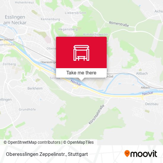 Oberesslingen Zeppelinstr. map