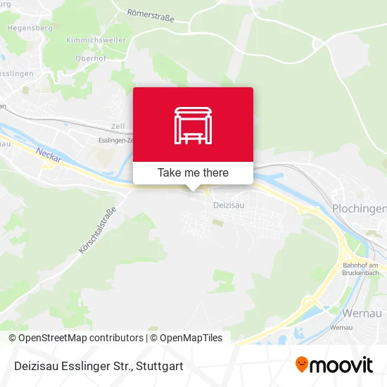 Карта Deizisau Esslinger Str.