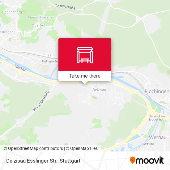 Карта Deizisau Esslinger Str.