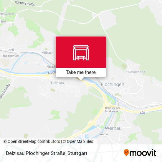 Deizisau Plochinger Straße map