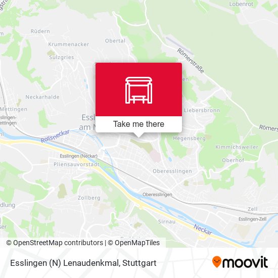 Esslingen (N) Lenaudenkmal map