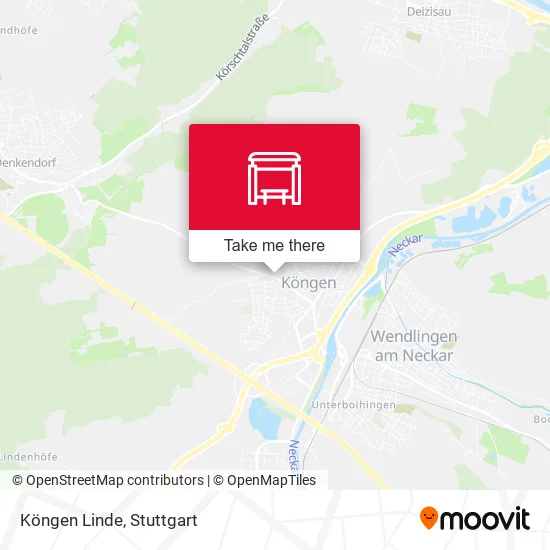 Карта Köngen Linde