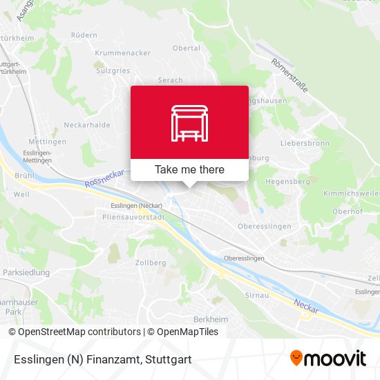 Карта Esslingen (N) Finanzamt