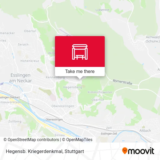 Карта Hegensb. Kriegerdenkmal