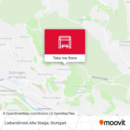 Liebersbronn Alte Steige map