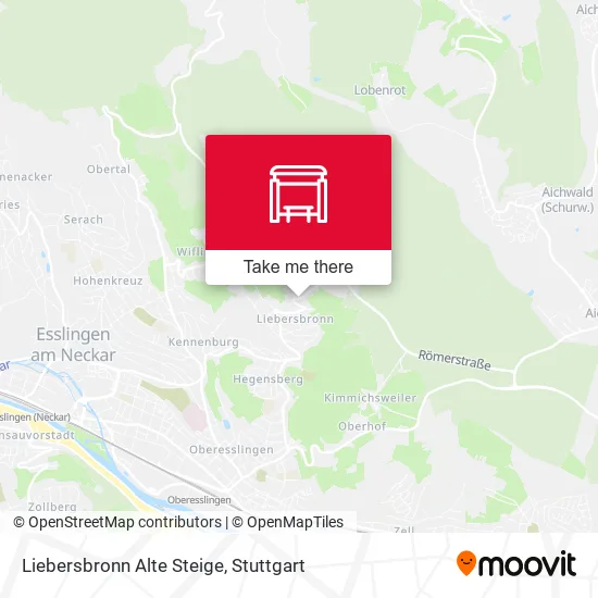 Карта Liebersbronn Alte Steige
