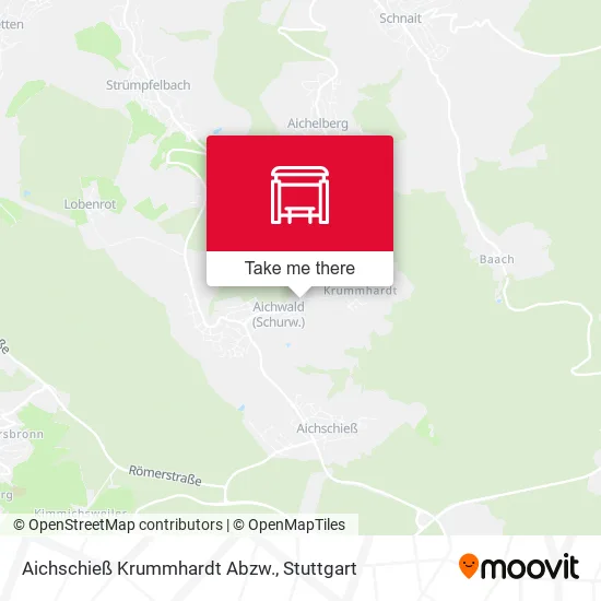 Карта Aichschieß Krummhardt Abzw.