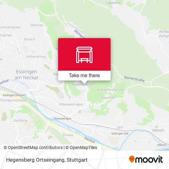 Карта Hegensberg Ortseingang