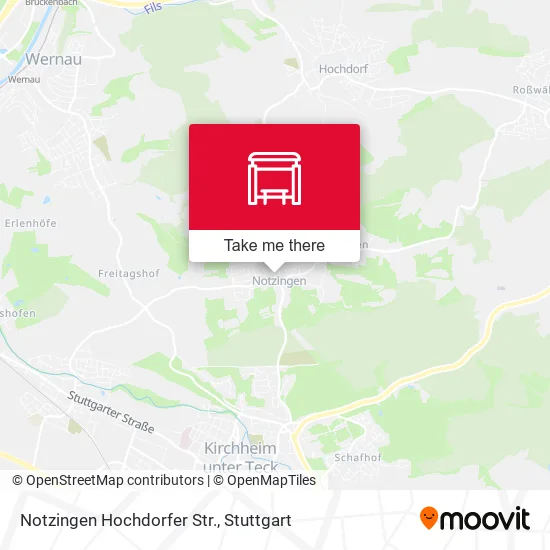 Карта Notzingen Hochdorfer Str.