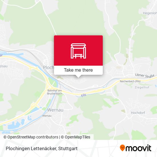 Plochingen Lettenäcker map