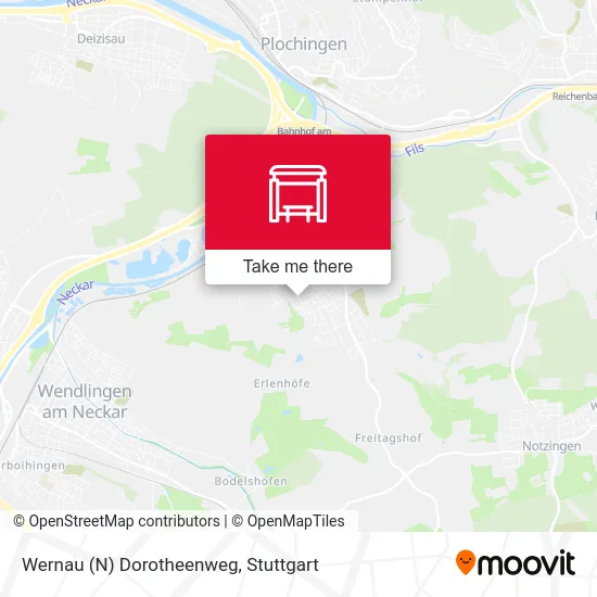 Карта Wernau (N) Dorotheenweg