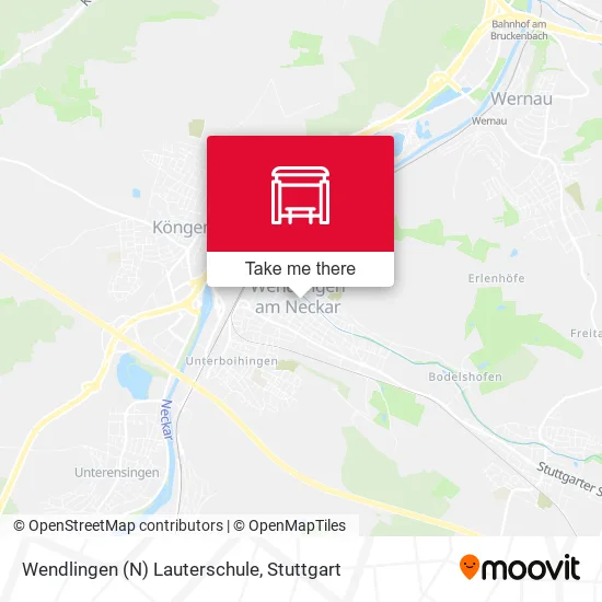Карта Wendlingen (N) Lauterschule