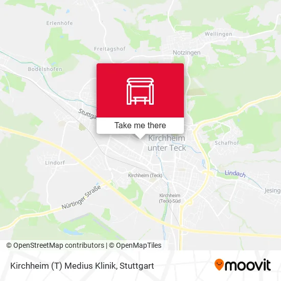 Карта Kirchheim (T) Medius Klinik