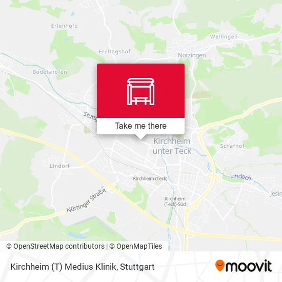 Карта Kirchheim (T) Medius Klinik