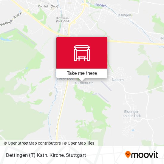 Dettingen (T) Kath. Kirche map