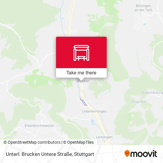 Карта Unterl. Brucken Untere Straße