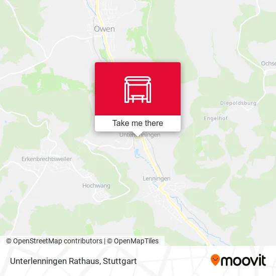 Карта Unterlenningen Rathaus