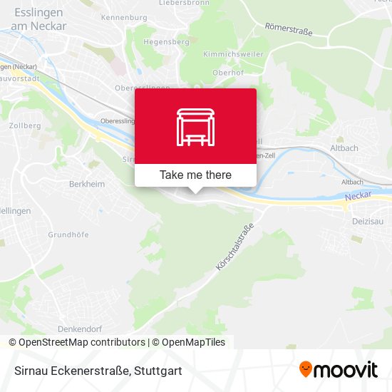 Sirnau Eckenerstraße map