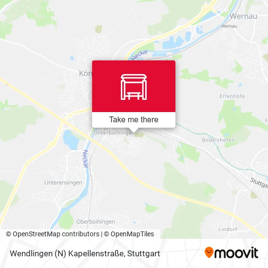 Карта Wendlingen (N) Kapellenstraße