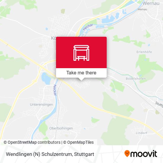 Карта Wendlingen (N) Schulzentrum