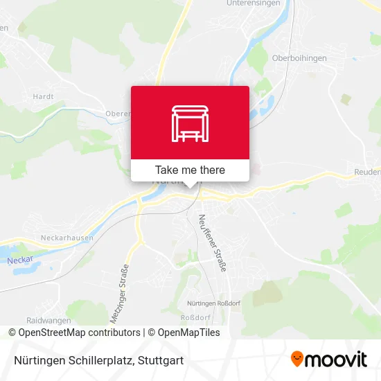 Карта Nürtingen Schillerplatz