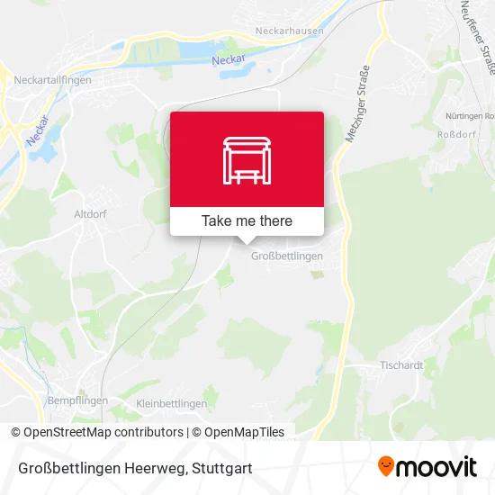 Карта Großbettlingen Heerweg