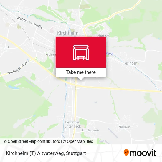 Карта Kirchheim (T) Altvaterweg