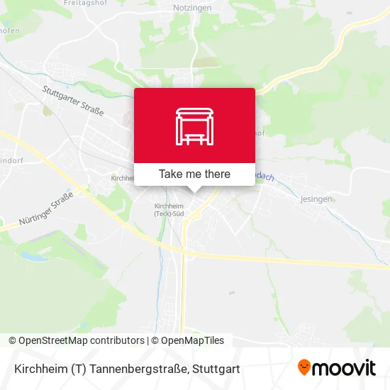 Карта Kirchheim (T) Tannenbergstraße