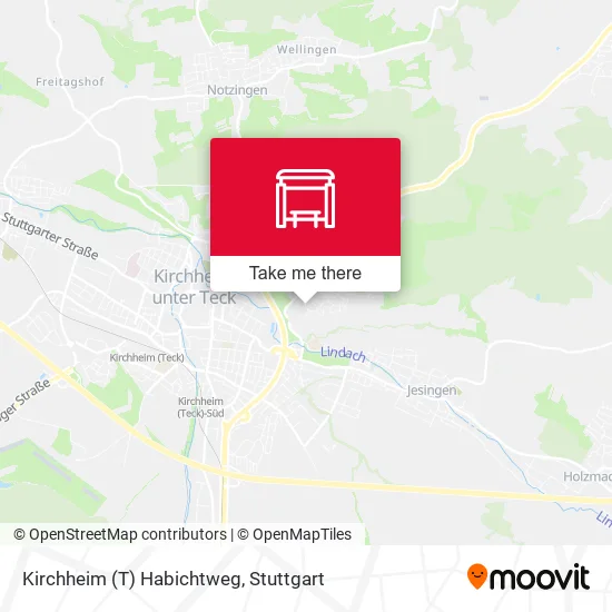 Карта Kirchheim (T) Habichtweg
