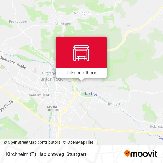 Карта Kirchheim (T) Habichtweg