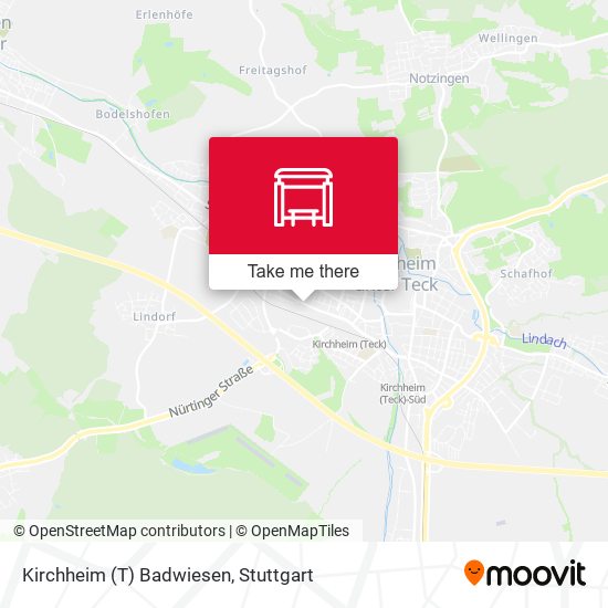 Kirchheim (T) Badwiesen map