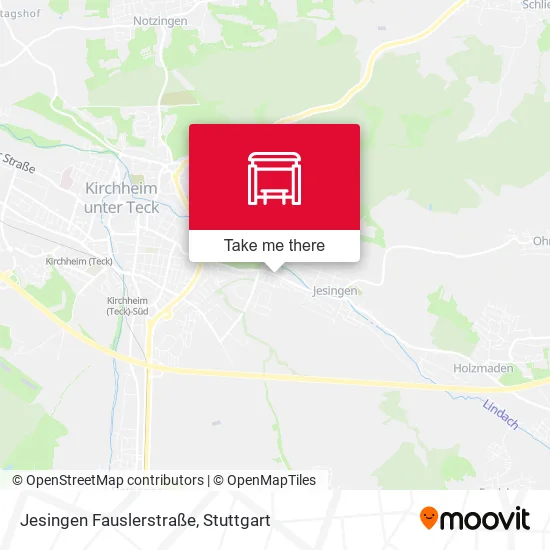 Карта Jesingen Fauslerstraße