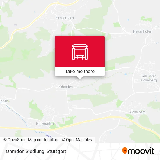 Карта Ohmden Siedlung