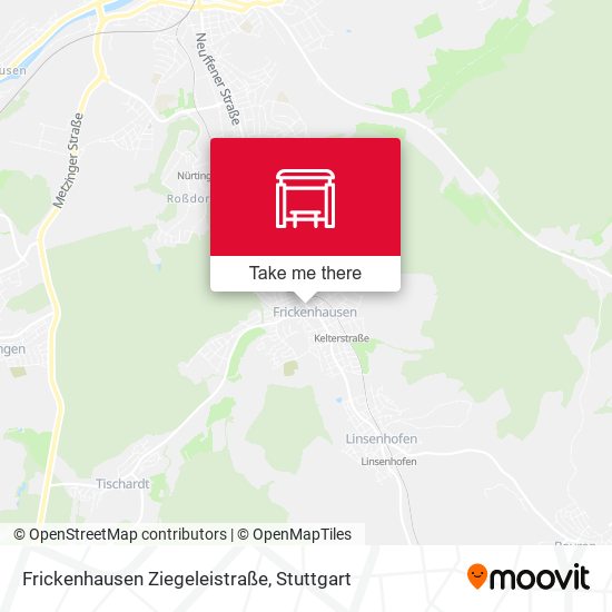 Frickenhausen Ziegeleistraße map