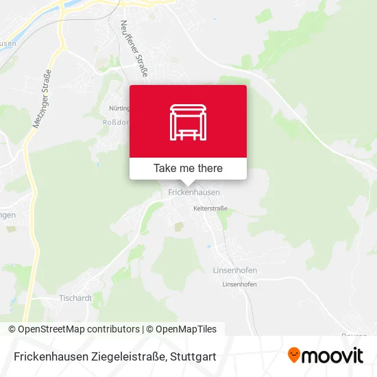 Карта Frickenhausen Ziegeleistraße