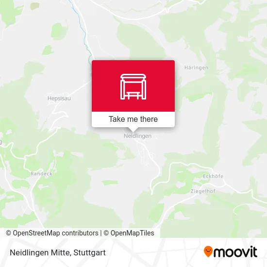 Карта Neidlingen Mitte