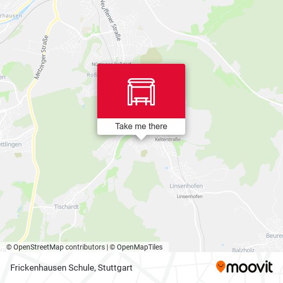 Frickenhausen Schule map