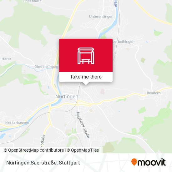 Nürtingen Säerstraße map