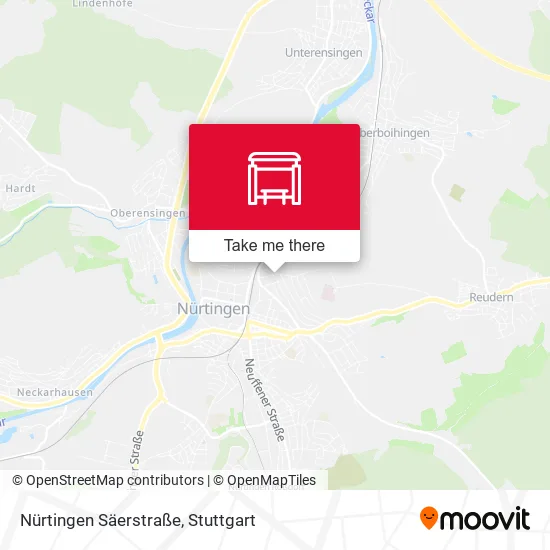 Карта Nürtingen Säerstraße